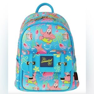 WondaPop Nickelodeon Spongebob Patrick 11" Vegan Leather Mini Backpack